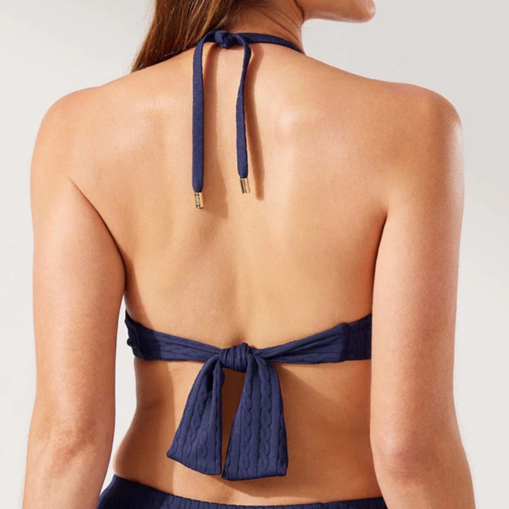 Tommy Bahama Cable Beach Halter Bikini Top - Picture 2 of 12
